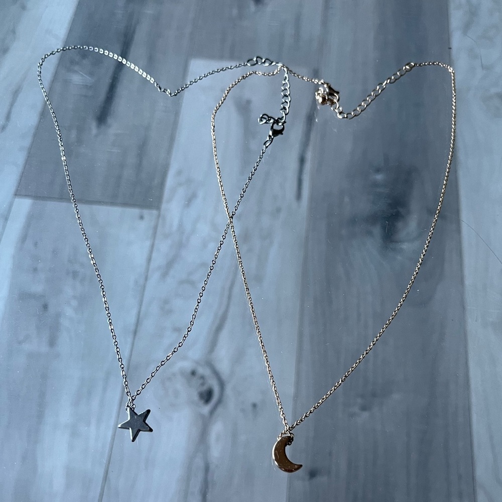 $5/FREE ADD ON | Matching Moon & Star Necklaces